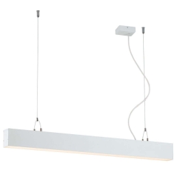 Φωτιστικό Οροφής - Ράγα Station Ultra 3911-0023-3-W-N 282x120cm Led 12825Lm 73W 3000K White Viokef Αλουμίνιο