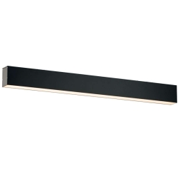 Φωτιστικό Οροφής - Ράγα Station Ultra 3911-0119-4-B-N 58x7,5cm Led 2700Lm 15W 4000K Black Viokef Αλουμίνιο