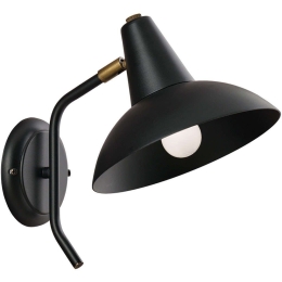 Φωτιστικό Τοίχου-Απλίκα James 4284000 Φ22x30cm 1xE27 60W Black Viokef