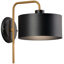 Φωτιστικό Τοίχου-Απλίκα Seventy’s 4284200 Φ20,5x28,5cm 1xE27 40W Black-Gold Viokef