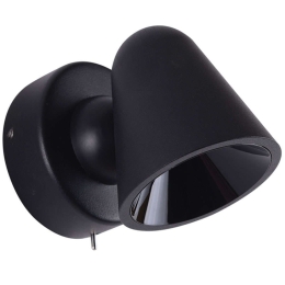 Φωτιστικό Τοίχου-Απλίκα Enzo 4280901 Φ8x12,5cm Led 404lm 5,6W Black Viokef