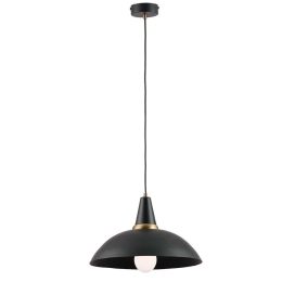 Φωτιστικό Οροφής James 4283900 Φ40x95cm 1xE27 60W Black Viokef