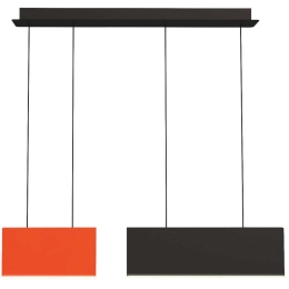 Φωτιστικό Οροφής Chroma 4274300 90x140cm Led 322lm 23,5W Orange-Black Viokef