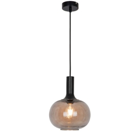Φωτιστικό Οροφής Convex 4278000 Φ24,5x133cm 1xE27 40W Black-Smoke Viokef