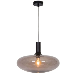 Φωτιστικό Οροφής Convex 4278100 Φ39,5x133cm 1xE27 40W Black-Smoke Viokef