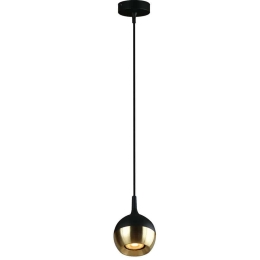 Φωτιστικό Οροφής Ringo 4273400 Φ9x120cm 1xGu10 50W Black-Gold Viokef