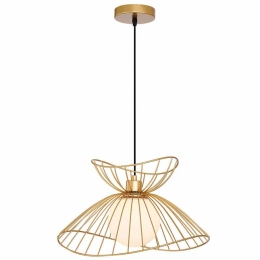 Φωτιστικό Οροφής Belinda 4275101 Φ45x150cm 1xE27 40W Gold-White Viokef