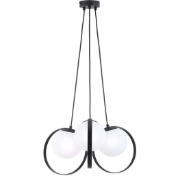 Φωτιστικό Οροφής Bubble 3100200 Φ50x120cm 3xE14 7W Black-White Viokef