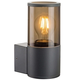 Φωτιστικό Τοίχου-Απλίκα Londres 4284800 Φ9x20,2cm 1xE27 20W Dark Grey Viokef