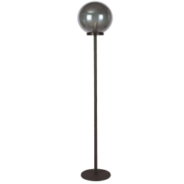 Φωτιστικό Δαπέδου Smoke 4286300 Φ30x155,5cm 1xE27 25W Black-Smoke Viokef