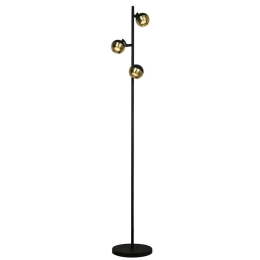 Φωτιστικό Δαπέδου Ringo 4273600 Φ25x160cm 3xGu10 35W Black-Gold Viokef