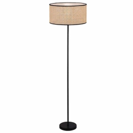 Φωτιστικό Δαπέδου Gheisa 4285700 Φ40x150cm 1xE27 40W Natural-Black Viokef