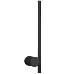Φωτιστικό Τοίχου - Απλίκα Novita 4293000 Φ1,9x9,8x44,1cm Led 444lm 6W 3000K Black Viokef