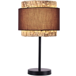 Φωτιστικό Επιτραπέζιο Riviera 4299500 Φ25x45cm 1xE27 40W Natural-Black Viokef