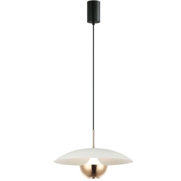 Φωτιστικό Οροφής Valia 4292301 Φ30x19cm Led 275lm 9W 3000K White-Gold Viokef