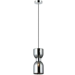 Φωτιστικό Οροφής Memory 4291901 Φ12x30cm 1xE27 40W Smoke-Chrome Viokef
