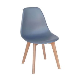 Καρέκλα Loft Plus 10.0096 Grey 46Χ53Χ85cm Ξύλο,Πολυπροπυλένιο