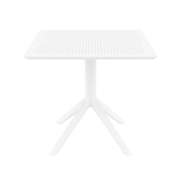 Τραπέζι Sky 20.0244 White 80X80X74εκ. Siesta