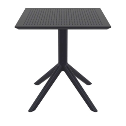 Τραπέζι Sky 20.0249 Black 70X70X74εκ. Siesta