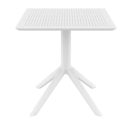 Τραπέζι Sky 20.0252 White 70X70X74εκ. Siesta