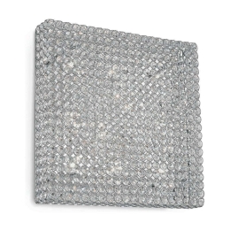 Πλαφονιέρα Admiral 080352 51x14,5x51cm 8xG9 40W Clear-Silver Ideal Lux
