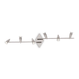 Πλαφονιέρα-Σποτ 006338 106,5x22x16cm 6xGU10 50W Nickel Ideal Lux