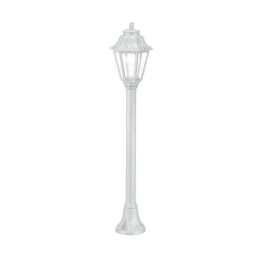 Φωτιστικό Δαπέδου Anna 120454 22x110cm 1xE27 23W White Ideal Lux Ρητίνη