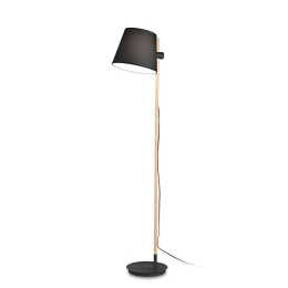 Φωτιστικό Δαπέδου Axel 282084 30x30x168cm 1xE27 60W Black Ideal Lux