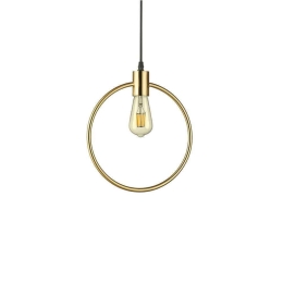 Φωτιστικό Οροφής Abc Round 207841 29,8x38/24,7x12 1xE27 70W Gold Ideal Lux