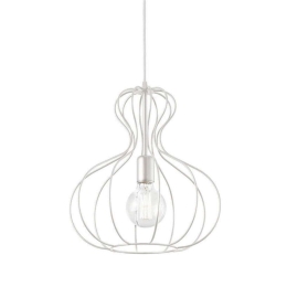 Φωτιστικό Οροφής Ampolla-1 194295 35x55/120cm 1xE27 60W White Ideal Lux
