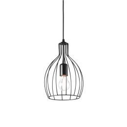 Φωτιστικό Οροφής Ampolla-2 148151 20,5x45/114cm 1xE27 60W Black Ideal Lux