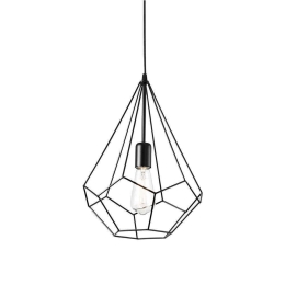 Φωτιστικό Οροφής Ampolla-3 148175 30x60/120cm 1xE27 60W Black Ideal Lux