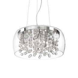Φωτιστικό Οροφής Audi-80 031750 50x26/235cm 8xG9 40W Clear Ideal Lux