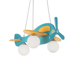 Φωτιστικό Οροφής Avion 136325 49,5x51x40/112cm 3xE14 40W Blue-Yellow  Ideal Lux