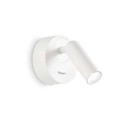 Φωτιστικό Τοίχου Bean Led 260600 7x11x8,5cm 3,5W 3000K White Ideal Lux
