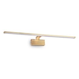 Φωτιστικό Τοίχου-Απλίκα Alma Led 225005 81x15x9cm 18W 3000K 2250lm Gold Ideal Lux Μέταλλο