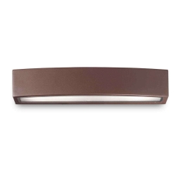 Φωτιστικό Τοίχου-Απλίκα Andromeda 163550 45x9,5x8cm 2xE27 60W Coffee Ideal Lux
