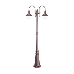 Φωτιστικό Δαπέδου Cima 246840 83x216x25cm 2xE27 60W Coffee Ideal Lux Αλουμίνιο