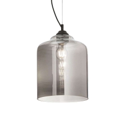 Φωτιστικό Οροφής Bistro Square 112312 24x40/249cm 1xE27 60W Smoke Ideal Lux