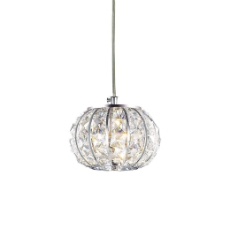 Φωτιστικό Οροφής Calypso 044187 15x16/225cm 1xG9 40W Chrome Ideal Lux