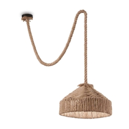 Φωτιστικό Οροφής Canapa 134833 41x45/200cm 1xE27 15W Natural Ideal Lux