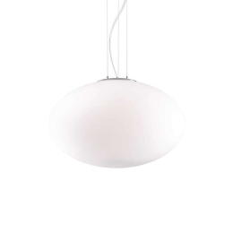 Φωτιστικό Οροφής Candy 086743 50x34/243cm 1xE27 60W White Ideal Lux