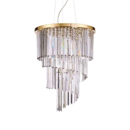 Φωτιστικό Οροφής Carlton 213521 50x75/284cm 12xE14 40W Gold Ideal Lux