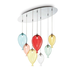 Φωτιστικό Οροφής Clown 100937 80x40/135x30cm 7xG9 28W Multi Ideal Lux