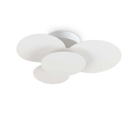 Πλαφονιέρα Cloud 263519 52x14x46cm LED 33W 3000K White Ideal Lux