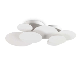 Πλαφονιέρα Cloud 285207 74x13x47cm LED 46W 3000K White Ideal Lux