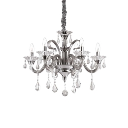 Φωτιστικό Οροφής-Πολυέλαιος Colossal  081502 66x80/160cm 6xE14 40W Grey Ideal Lux