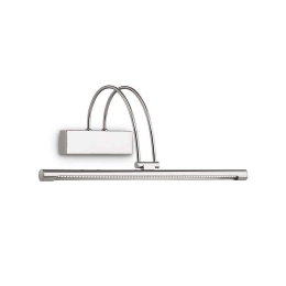 Φωτιστικό Τοίχου Bow 007045 46x18x23cm Led 4,5W 3000K Chrome Ideal Lux