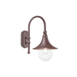 Φωτιστικό Τοίχου Cima 246826 28x46x40cm 1xE27 60W Coffee Ideal Lux