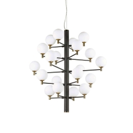 Φωτιστικό Οροφής Copernico 197333 86x104/202,5cm 20xG9 40W Black Ideal Lux